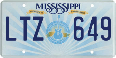 MS license plate LTZ649
