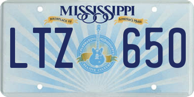 MS license plate LTZ650