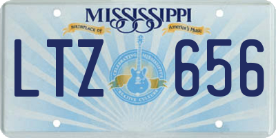 MS license plate LTZ656