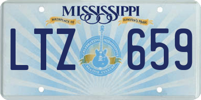 MS license plate LTZ659