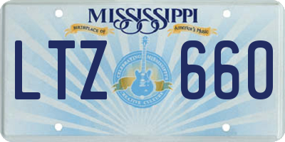 MS license plate LTZ660