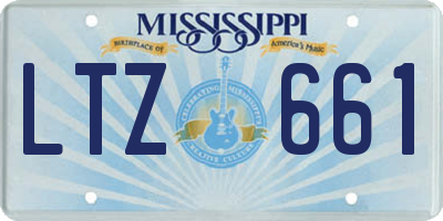 MS license plate LTZ661