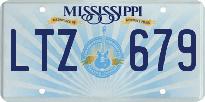 MS license plate LTZ679