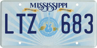 MS license plate LTZ683