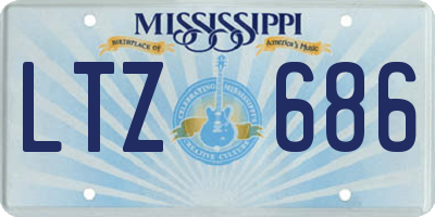 MS license plate LTZ686