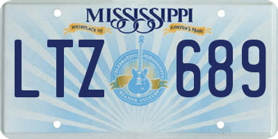 MS license plate LTZ689