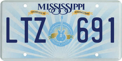 MS license plate LTZ691