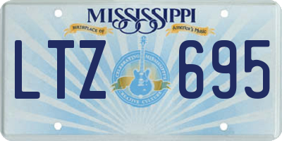 MS license plate LTZ695