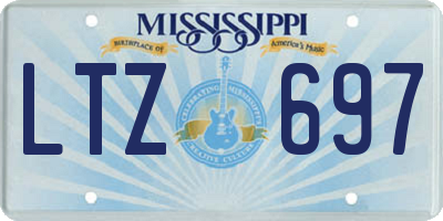 MS license plate LTZ697