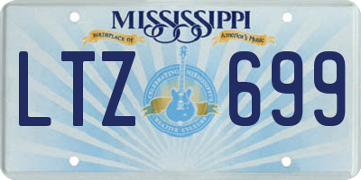 MS license plate LTZ699