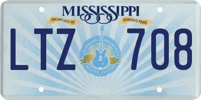 MS license plate LTZ708