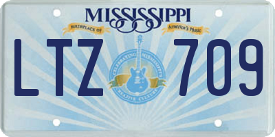 MS license plate LTZ709