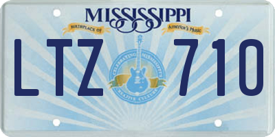 MS license plate LTZ710