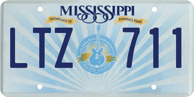 MS license plate LTZ711