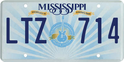 MS license plate LTZ714
