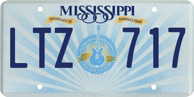 MS license plate LTZ717
