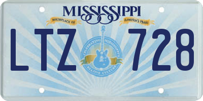 MS license plate LTZ728