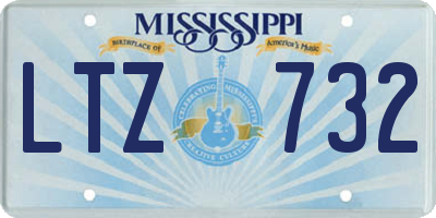 MS license plate LTZ732