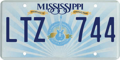 MS license plate LTZ744