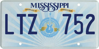 MS license plate LTZ752