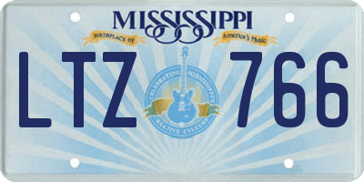 MS license plate LTZ766