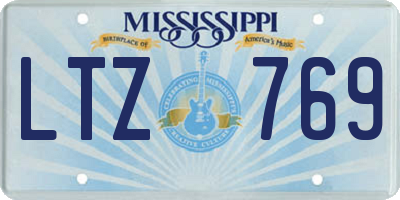 MS license plate LTZ769