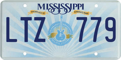 MS license plate LTZ779