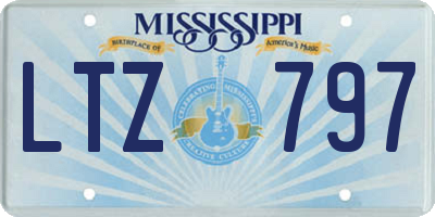 MS license plate LTZ797