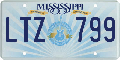 MS license plate LTZ799