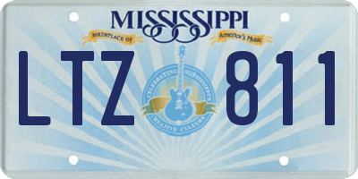 MS license plate LTZ811