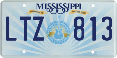 MS license plate LTZ813