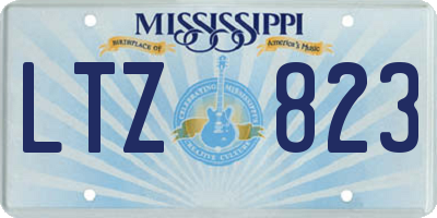 MS license plate LTZ823
