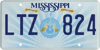 MS license plate LTZ824