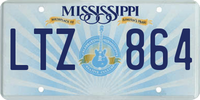 MS license plate LTZ864