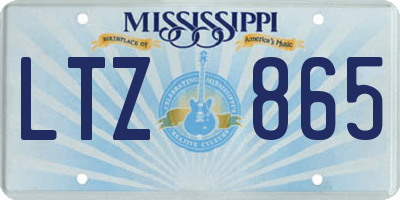 MS license plate LTZ865