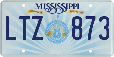 MS license plate LTZ873