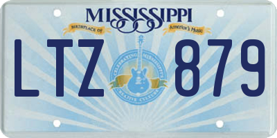 MS license plate LTZ879