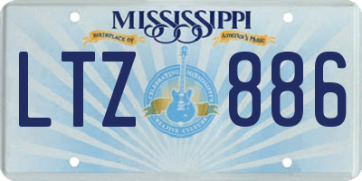 MS license plate LTZ886