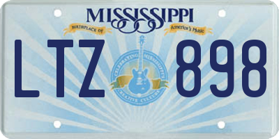 MS license plate LTZ898