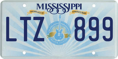 MS license plate LTZ899