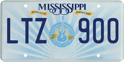 MS license plate LTZ900