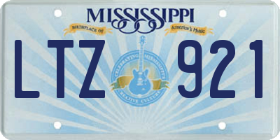MS license plate LTZ921