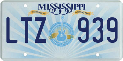 MS license plate LTZ939