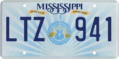 MS license plate LTZ941