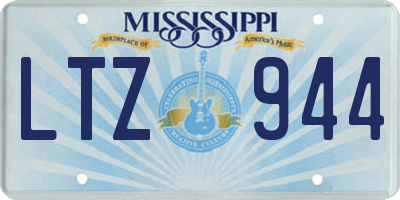 MS license plate LTZ944