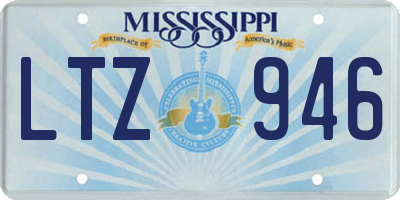 MS license plate LTZ946