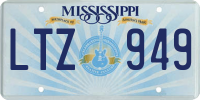 MS license plate LTZ949