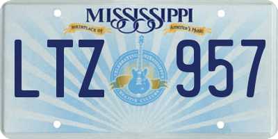 MS license plate LTZ957