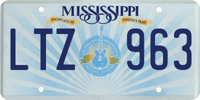 MS license plate LTZ963