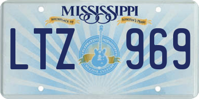 MS license plate LTZ969